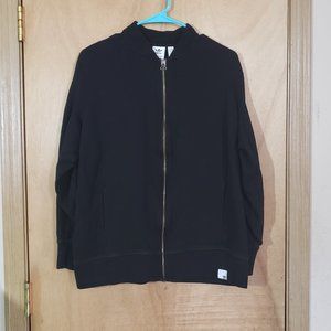 Adidas Size 18 Black Full Zip Sweatshirt Jacket